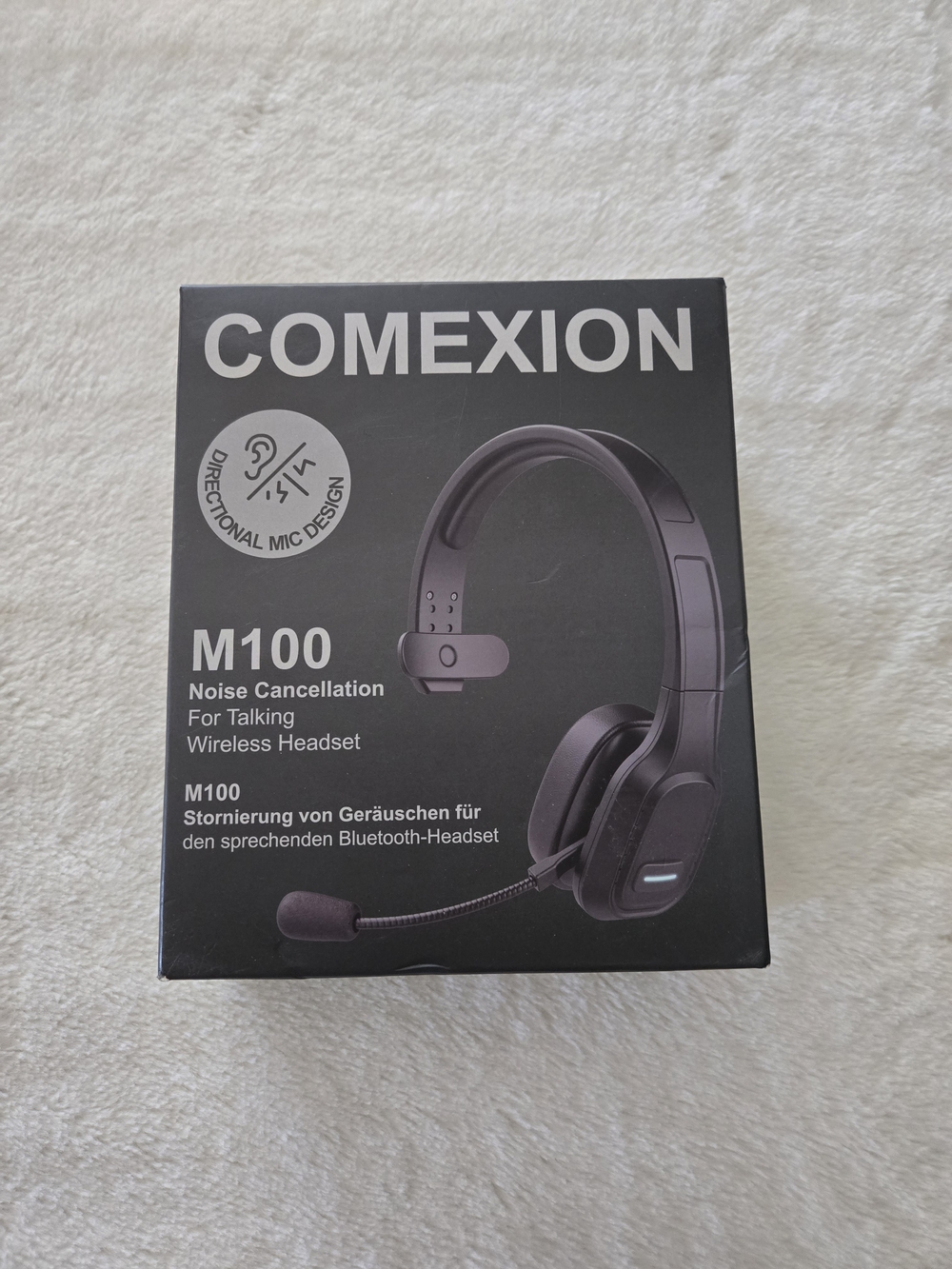 M100 Wireless Noise-Cancelling Headset - Black